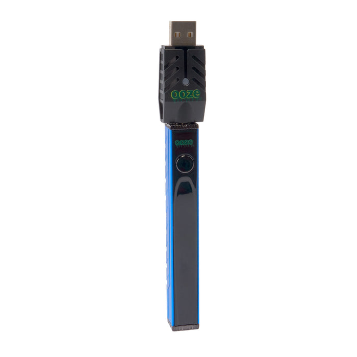 Ooze Quad 2 – 500 mAh Square 510 Vape Battery, Sapphire Blue