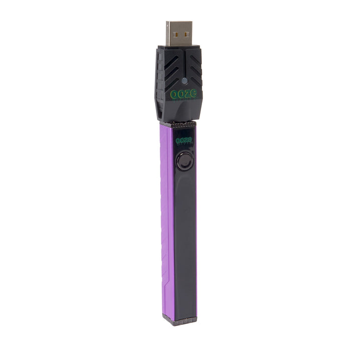 Ooze Quad 2 – 500 mAh Square 510 Vape Battery, Ultra Purple