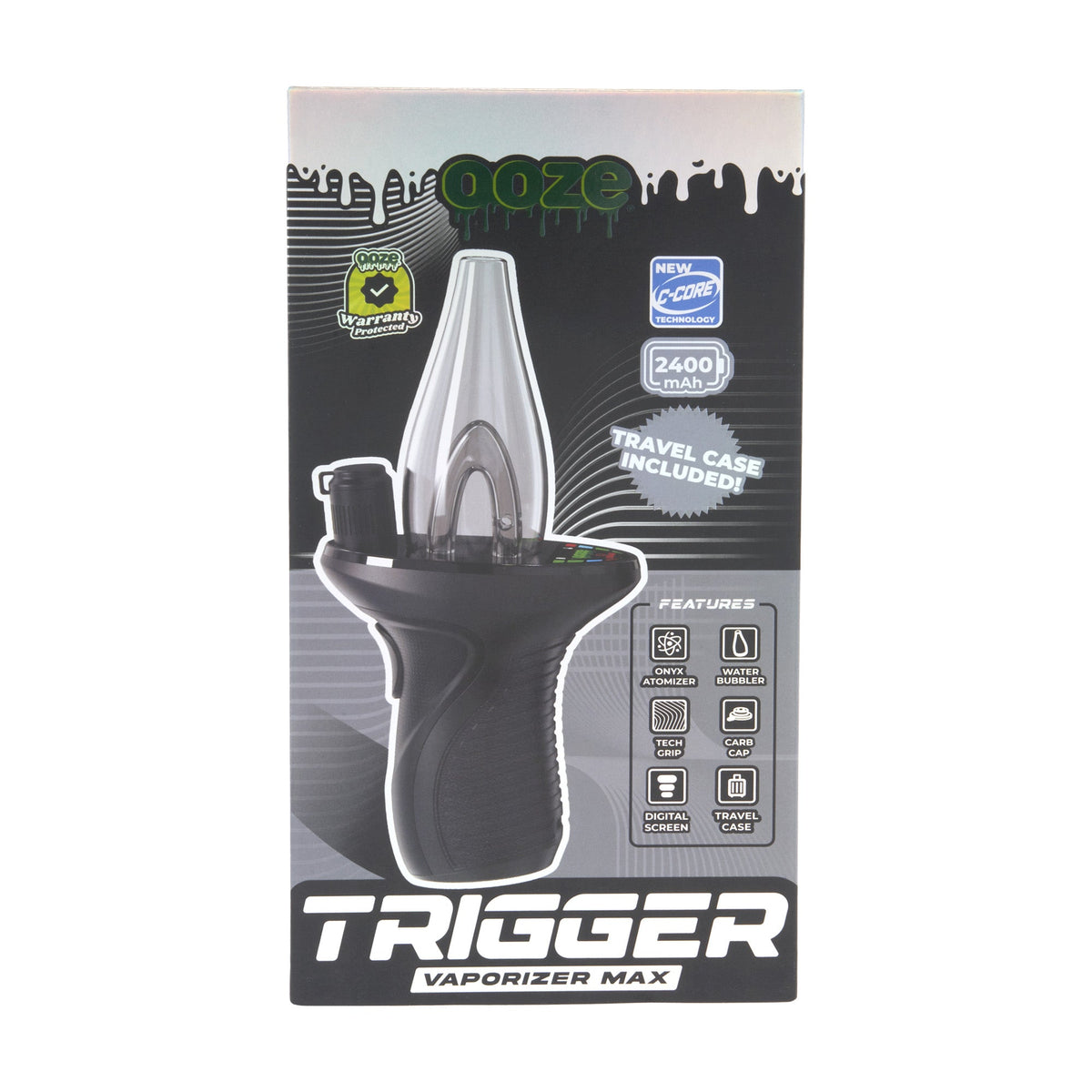 Ooze Trigger Vaporizer Max – 2400 mAh C-Core - Discreet Smoker