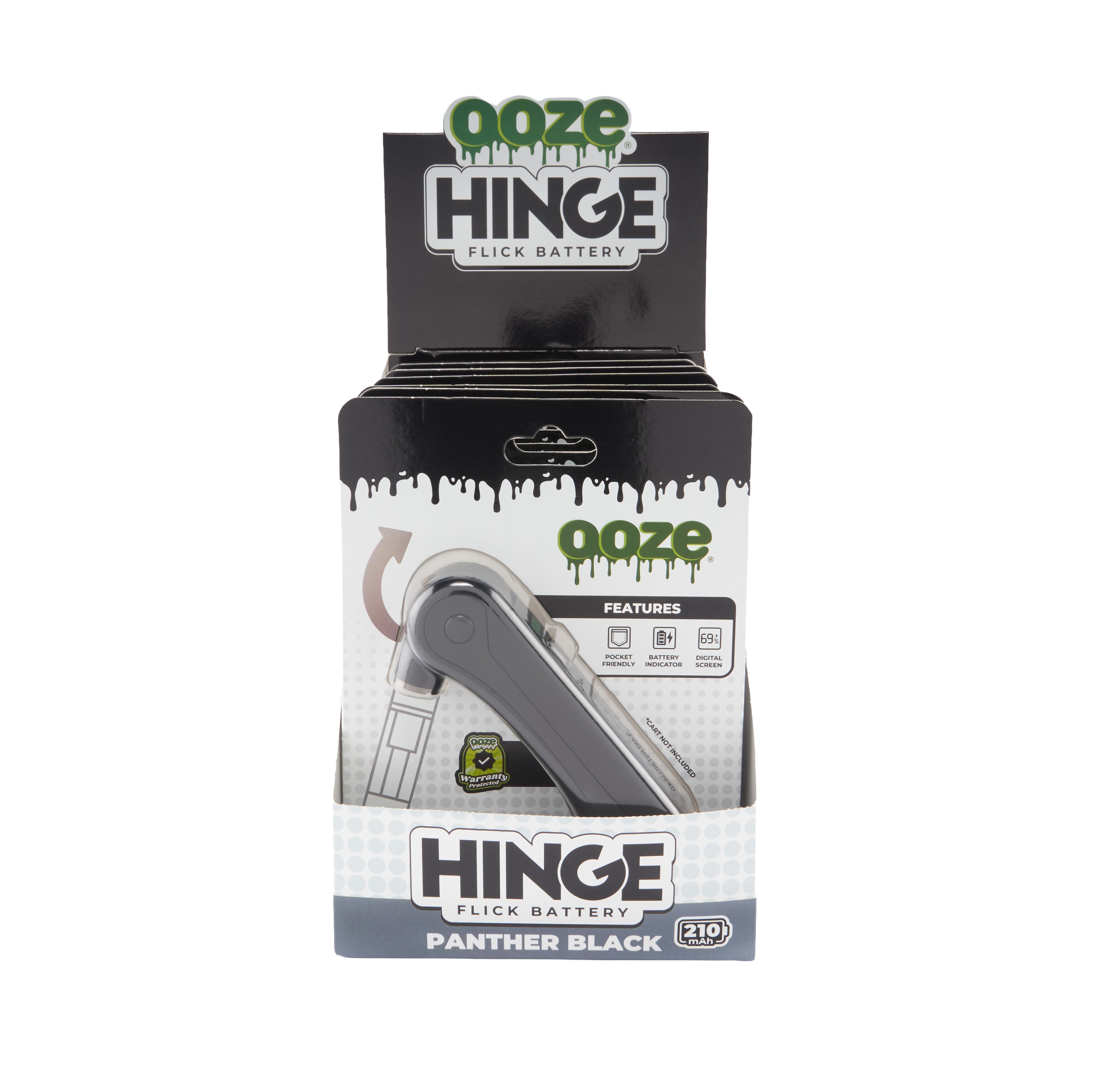 Ooze Hinge – 210 mAh Flick Battery - Discreet Smoker
