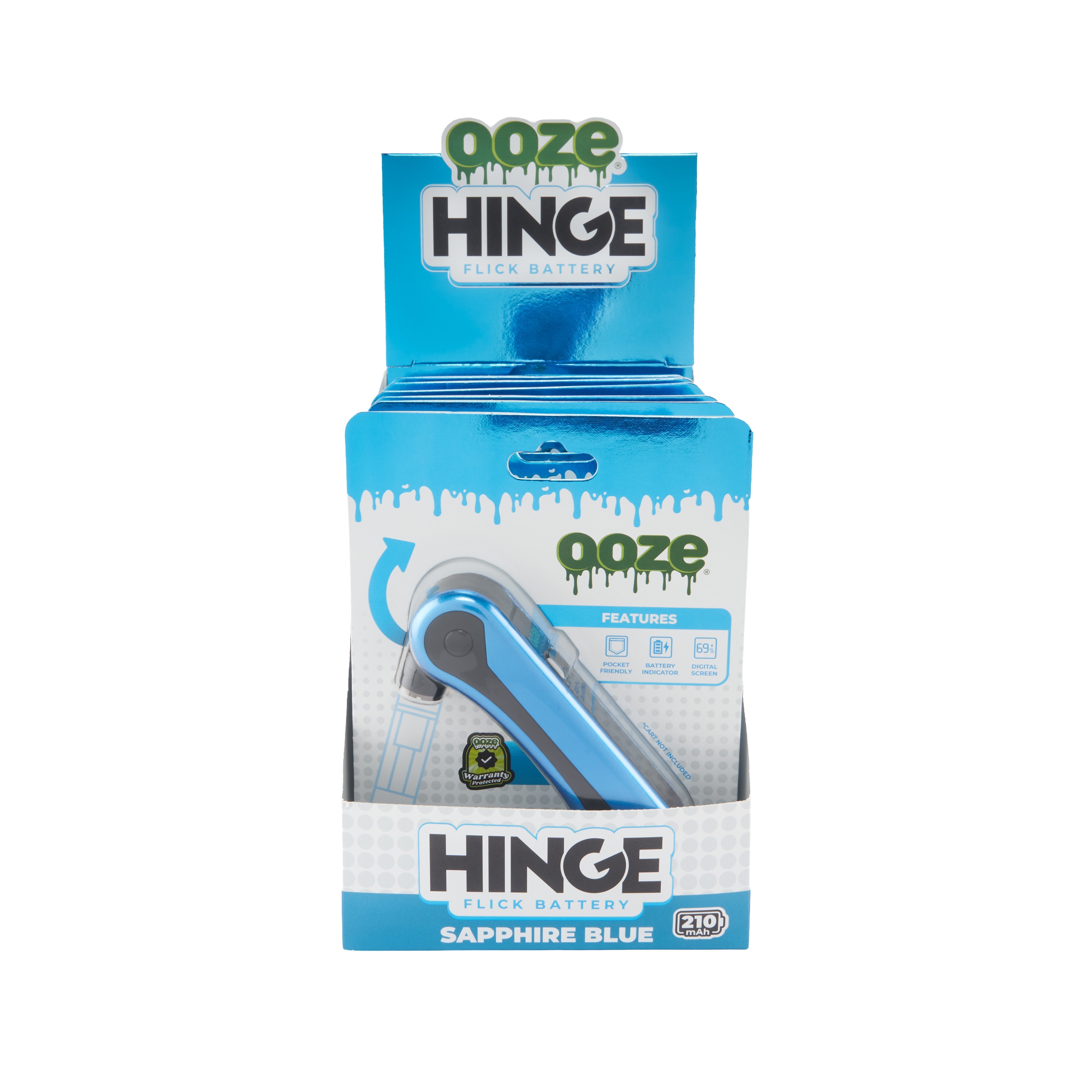 Ooze Hinge – 210 mAh Flick Battery - Discreet Smoker