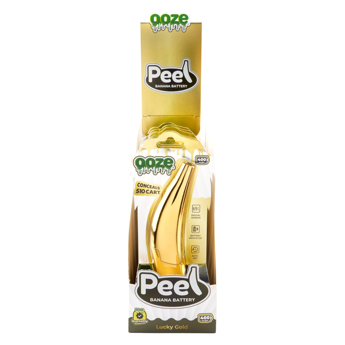 Ooze Peel – 400 mAh Banana 510 Battery - Discreet Smoker