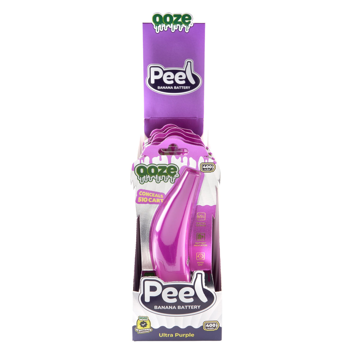 Ooze Peel – 400 mAh Banana 510 Battery - Discreet Smoker