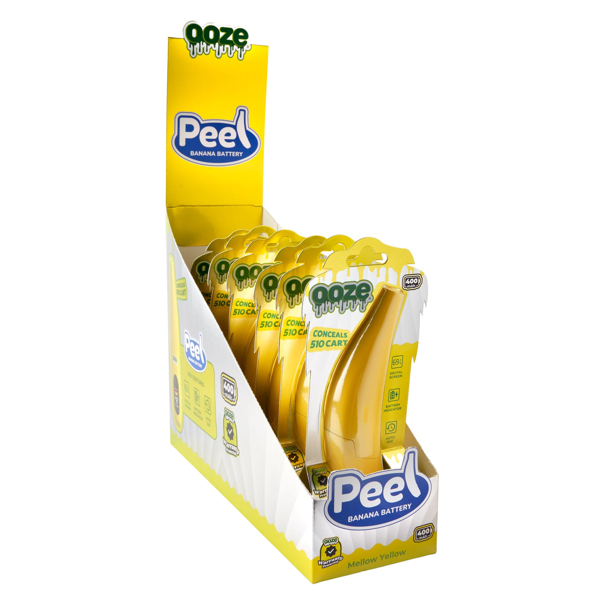 Ooze Peel – 400 mAh Banana 510 Battery - Discreet Smoker