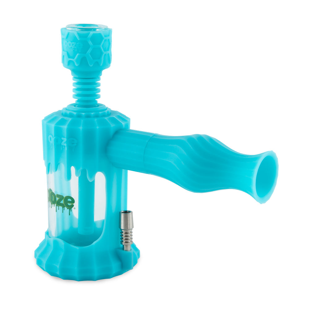 Ooze Clobb 4-in-1 Hybrid Silicone & Glass Water Pipe - Discreet Smoker
