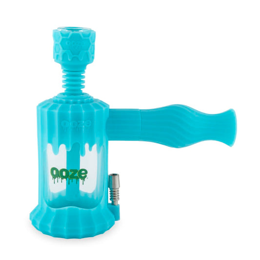 Ooze Clobb 4-in-1 Hybrid Silicone & Glass Water Pipe - Discreet Smoker