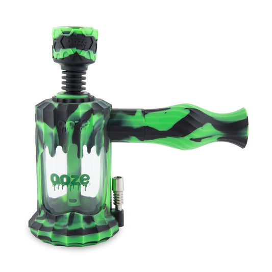 Ooze Clobb 4-in-1 Hybrid Silicone & Glass Water Pipe - Discreet Smoker