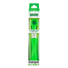 Ooze Piper 2-in-1 Silicone & Glass Hand Pipe & Chillum – Assorted Colors