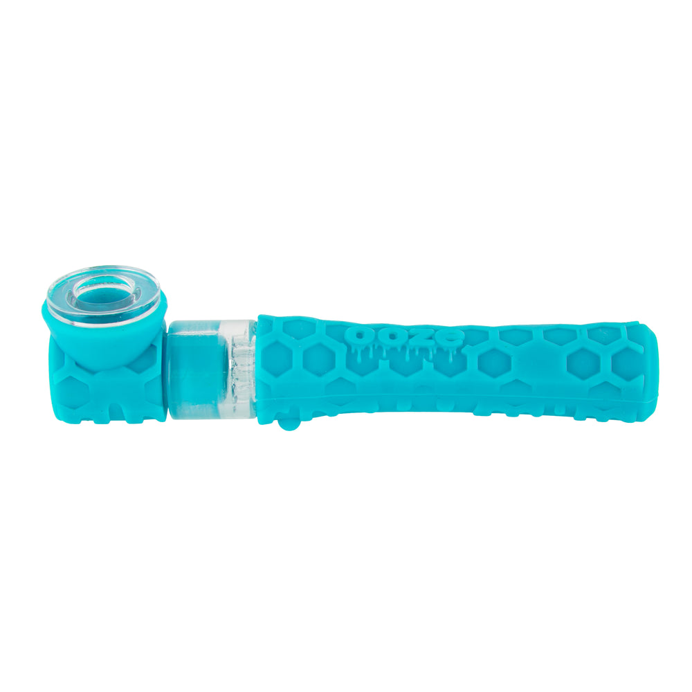 Ooze Piper 2-in-1 Silicone & Glass Hand Pipe & Chillum – Assorted Colors - Discreet Smoker