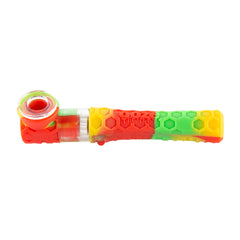 Ooze Piper 2-in-1 Silicone & Glass Hand Pipe & Chillum – Assorted Colors
