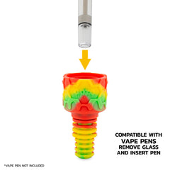 Ooze Cranium 4-in-1 Hybrid Silicone & Glass Water Pipe
