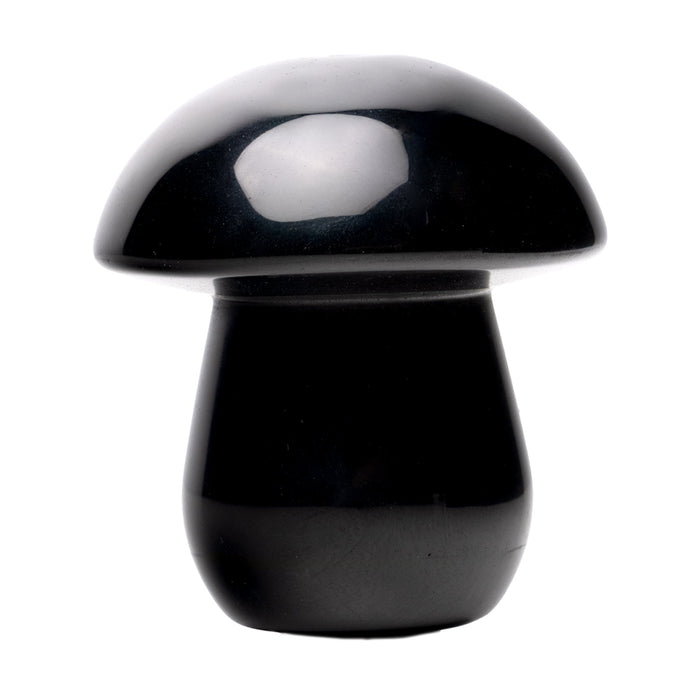 Astral Project Gemstone Shroom Pipe, Obsidian