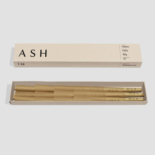 ASH Organic Pre-Rolled Cones | 12 Count Box