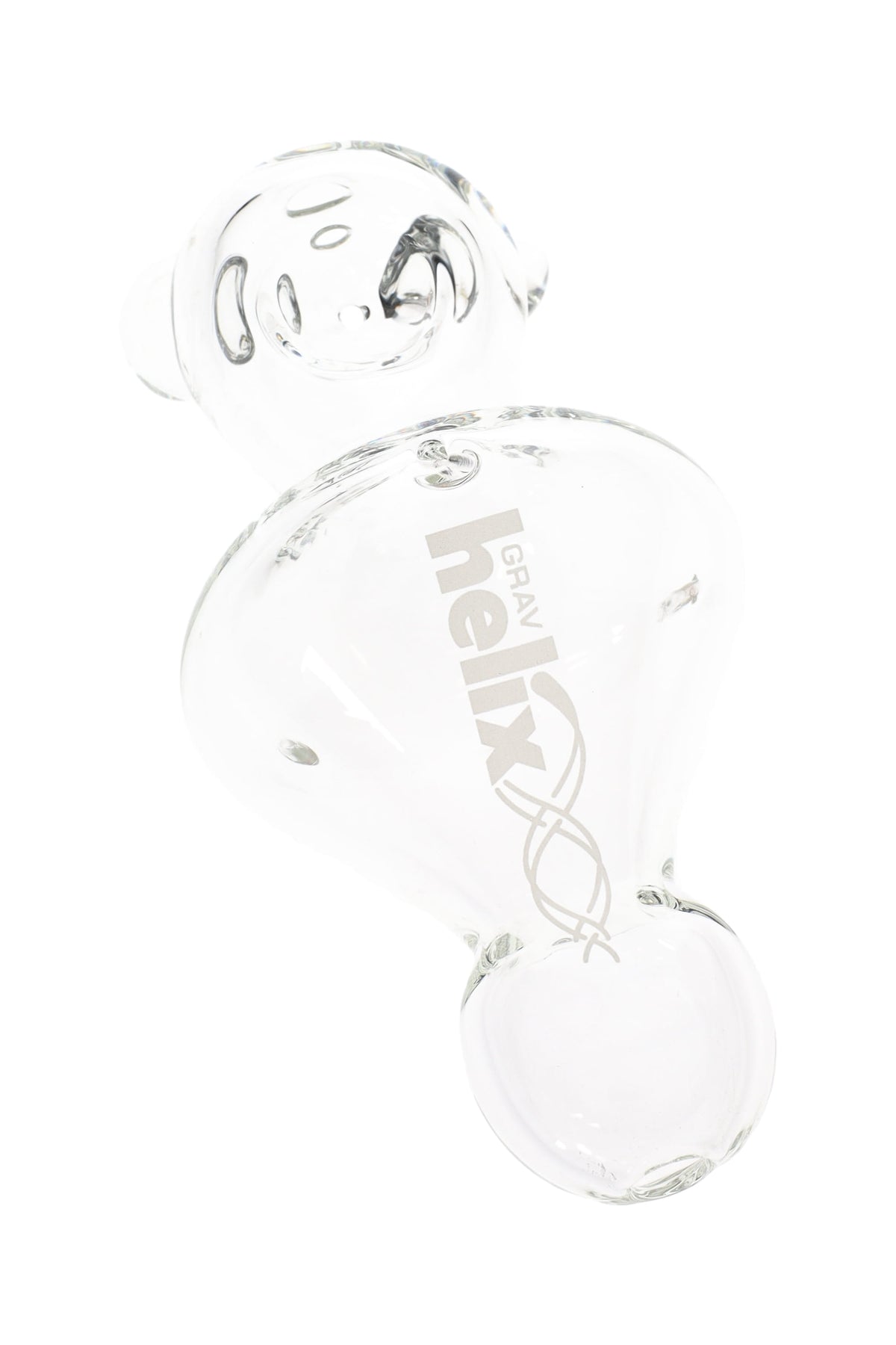 GRAV Helix Clear Mini Hand Pipe – 5″