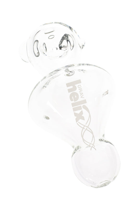 GRAV Helix Clear Mini Hand Pipe – 5″ - Discreet Smoker