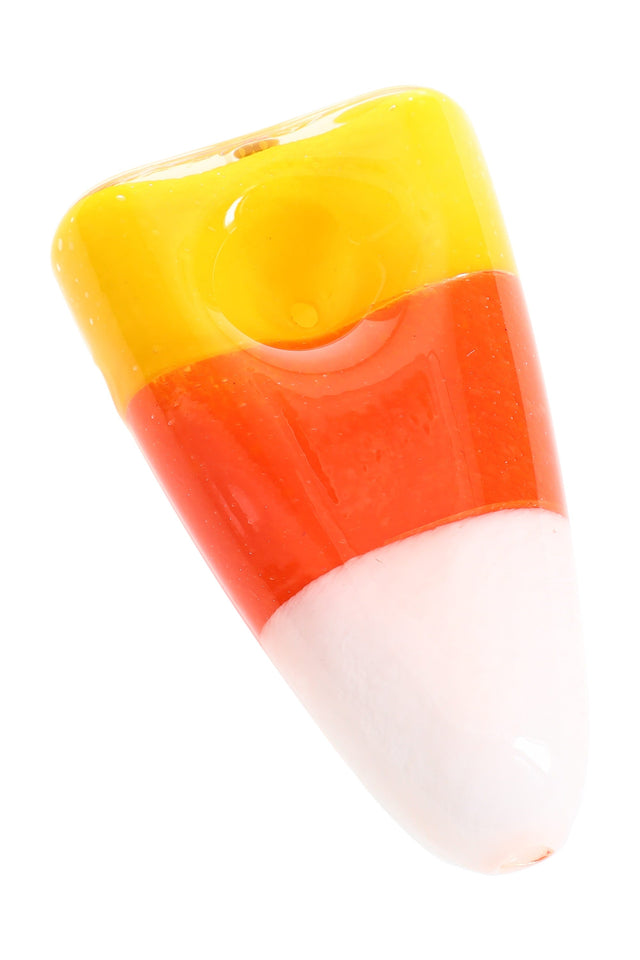 MJ Arsenal Candy Corn Glass Hand Pipe – Halloween Collection - Discreet Smoker
