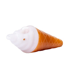 Borosilicate Glass Ice Cream Hand Pipe “Cone Zone” – 4½″