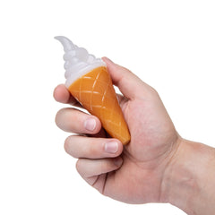 Borosilicate Glass Ice Cream Hand Pipe “Cone Zone” – 4½″