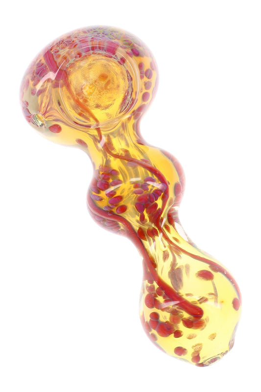 Color-Changing Frit Spoon Hand Pipe “Prism Pop” – 4″ – Assorted Colors - Discreet Smoker
