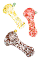 Confetti Frit Glass Spoon Hand Pipe “Pocket Pop” – 2½″ – Assorted Colors