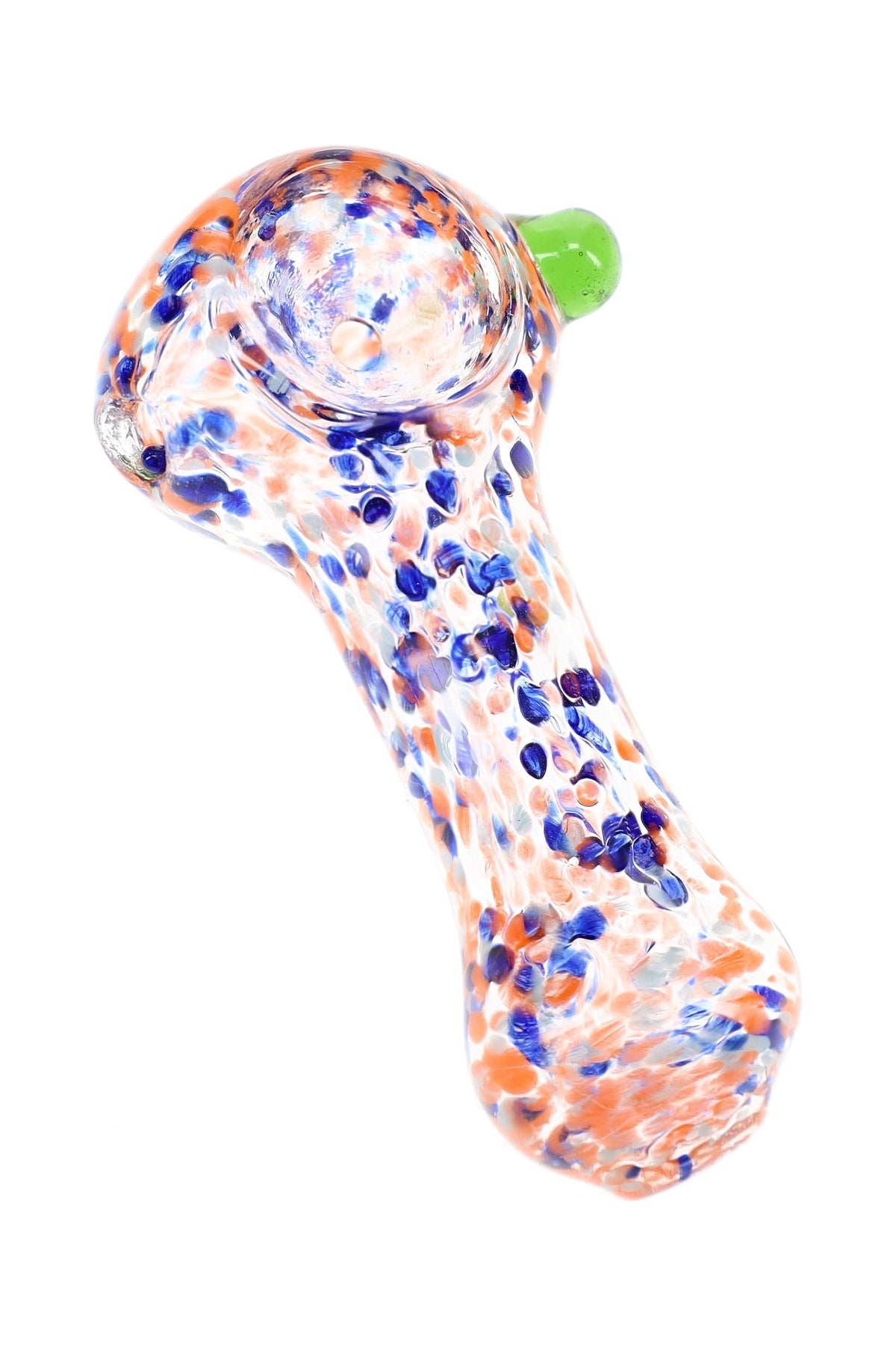 Confetti Frit Glass Spoon Hand Pipe “Pocket Pop” – 2½″ – Assorted Colors