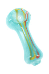 Rasta Stripe Frit Glass Spoon Hand Pipe “Mini Signal” – 2½″ – Assorted Colors - Discreet Smoker
