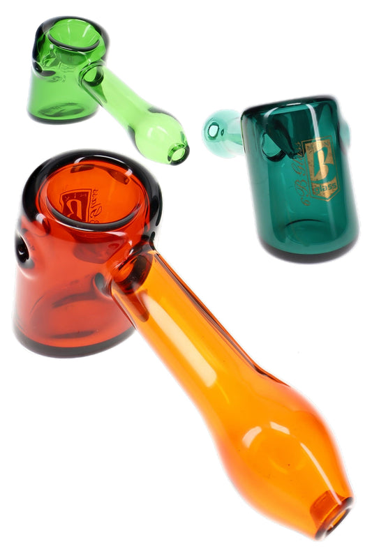 6B Glass Colored Hammer Hand Pipe – 5″ – Assorted Colors - Discreet Smoker