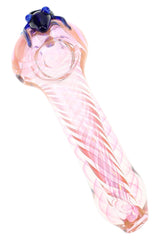 Color Changing Fumed Spiral Glass Spoon Pipe “Critter Twist” – 5″ – Assorted