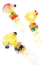 Color-Changing Twisted Squiggle Spoon Pipe “Ribbon Pop” – 4½″ – Assorted - Discreet Smoker