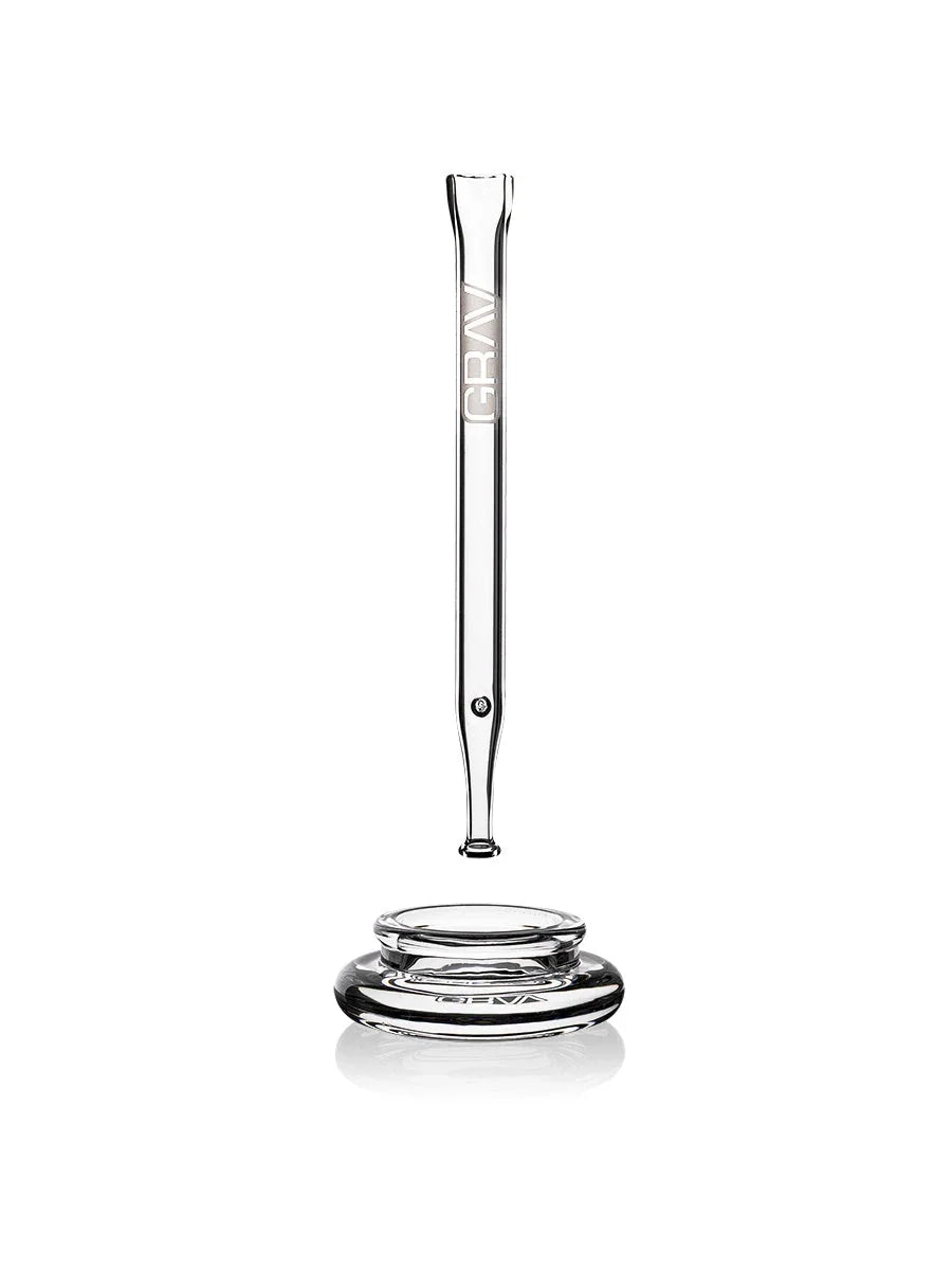 GRAV Quartz Dab Straw & Borosilicate Dish Set - Discreet Smoker