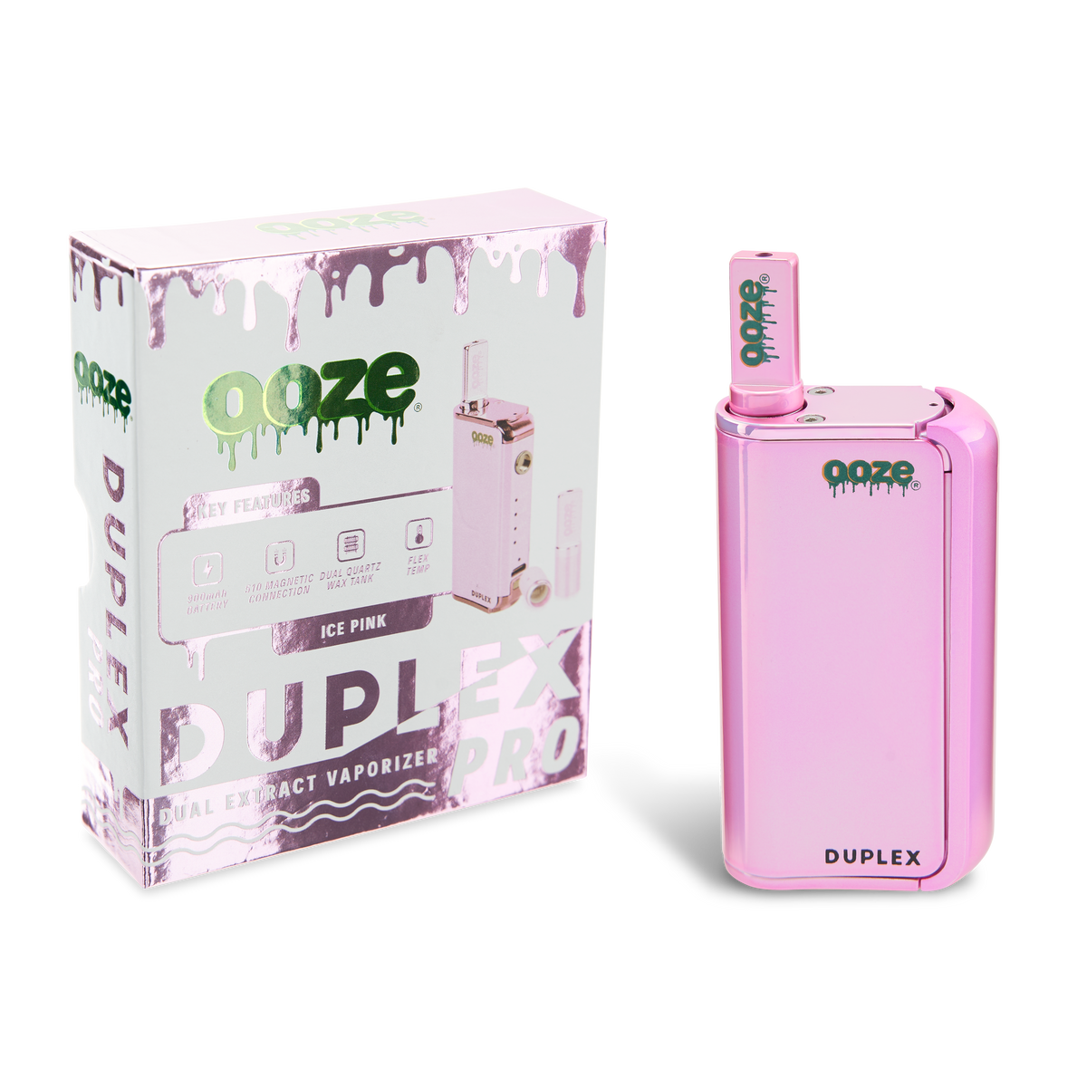 Ooze Duplex Pro – 900 mAh – Cartridge & Wax Vaporizer - Discreet Smoker