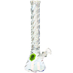 SeshGear Positive Twist Beaker Glass Water Pipe | 14mm F - Discreet Smoker