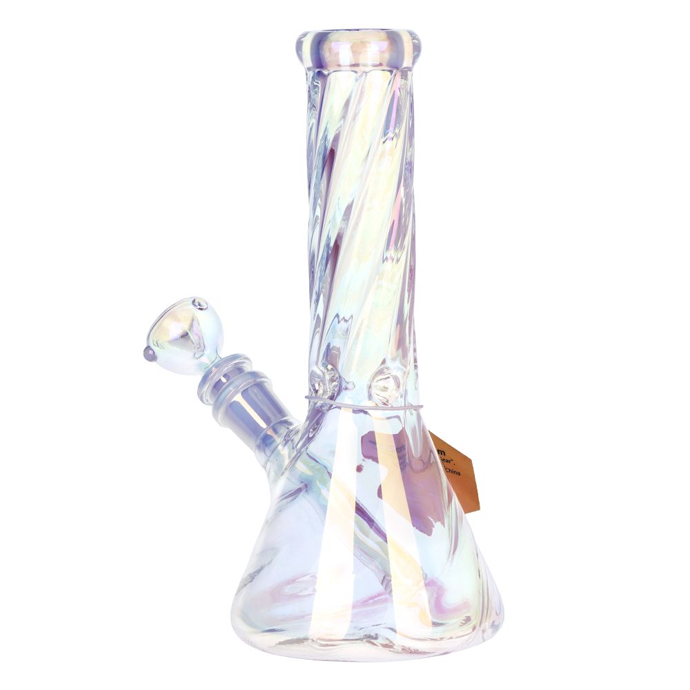 SeshGear Positive Twist Beaker Glass Water Pipe | 14mm F - Discreet Smoker