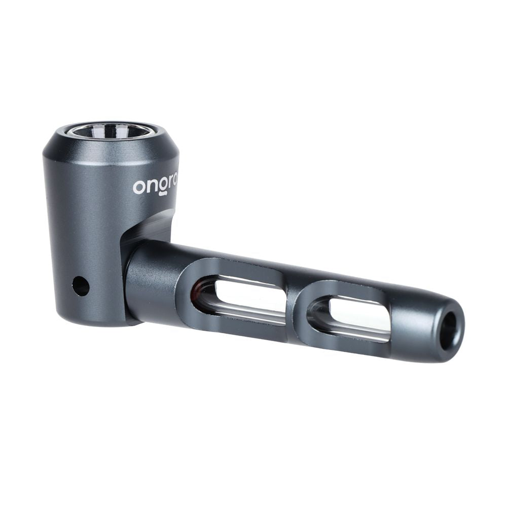 ONGROK Aluminum & Glass Spoon Pipe | 4.25" - Discreet Smoker