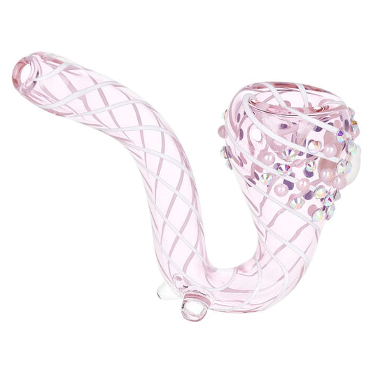Greetings Kitty Sherlock Glass Pipe - 5.25" - Discreet Smoker