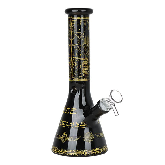 Infernal Eye Beaker Glass Water Pipe - 9.75" / 14mm F - Discreet Smoker