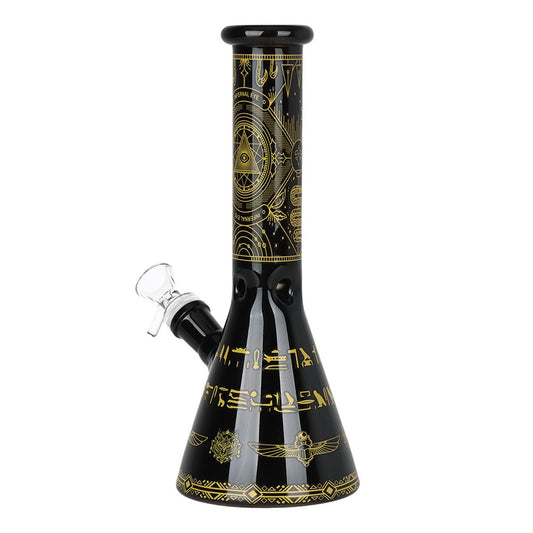 Infernal Eye Beaker Glass Water Pipe - 9.75" / 14mm F - Discreet Smoker