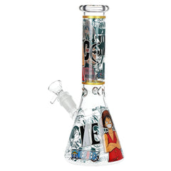 One Treasure Beaker Glass Water Pipe | 10.25" | 14mm F - Discreet Smoker
