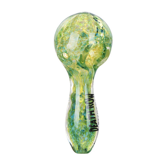 Death Row Records US Frit Glass Spoon Pipe | 4" - Discreet Smoker
