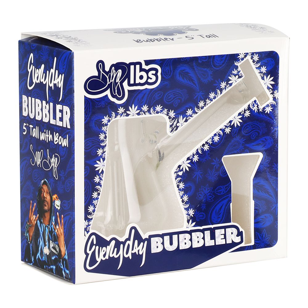 Dogg Lbs Everyday Bubbler Glass Water Pipe - 5" / 14mm F - Discreet Smoker