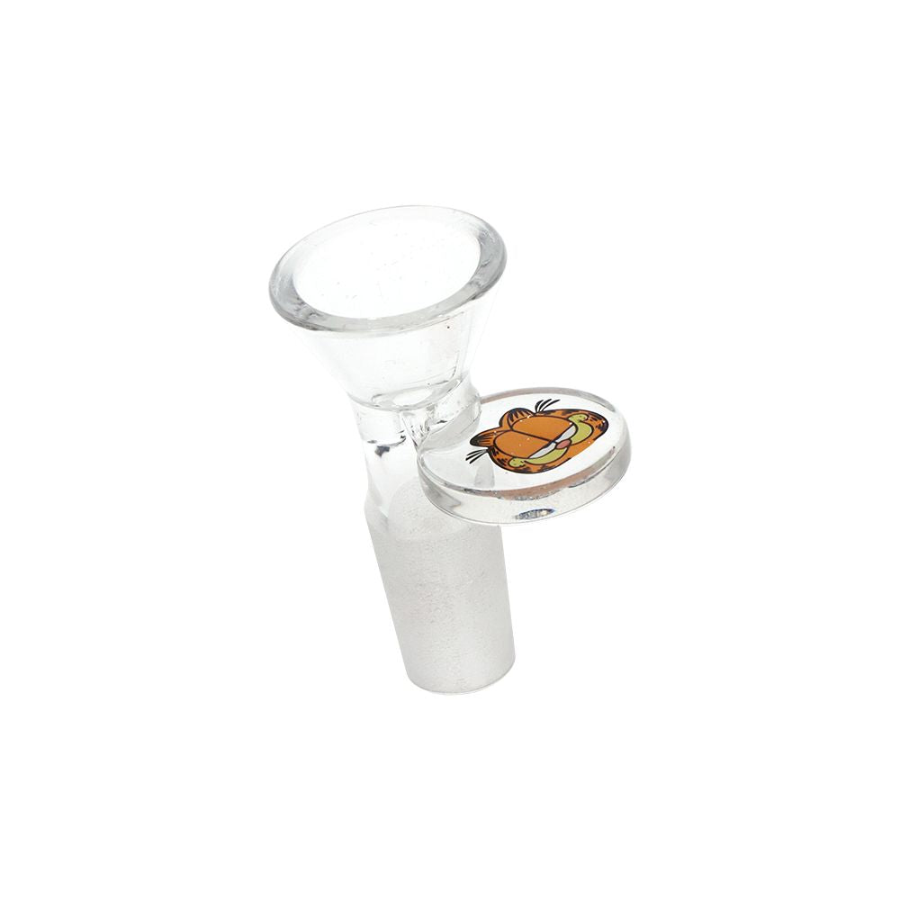 Stoned Orange Cat Beaker Glass Water Pipe - 10" / 14mm F - Discreet Smoker