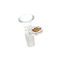 Stoned Orange Cat Beaker Glass Water Pipe - 10" / 14mm F - Discreet Smoker