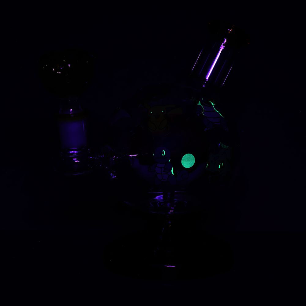 Playful Creatures Ball Glass Water Pipe - 6" / 14mm F - Discreet Smoker