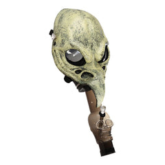 Gas Mask with Acrylic Water Pipe | 8" - Discreet Smoker