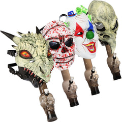 Gas Mask with Acrylic Water Pipe | 8" - Discreet Smoker