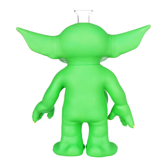 Baby Alien Glass & Vinyl Water Pipe - 11.5" / 14mm F - Discreet Smoker