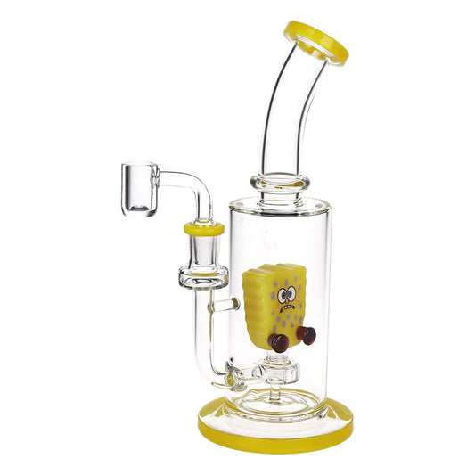 Sponge Man Glass Dab Rig - 9" / 14mm F - Discreet Smoker
