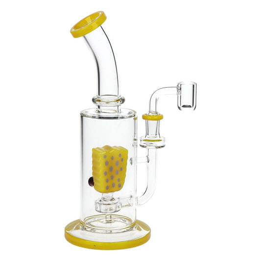 Sponge Man Glass Dab Rig - 9" / 14mm F - Discreet Smoker