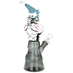 Mechanical Skeleton Glass & Vinyl Water Pipe - 10.5" / 14mm F - Discreet Smoker