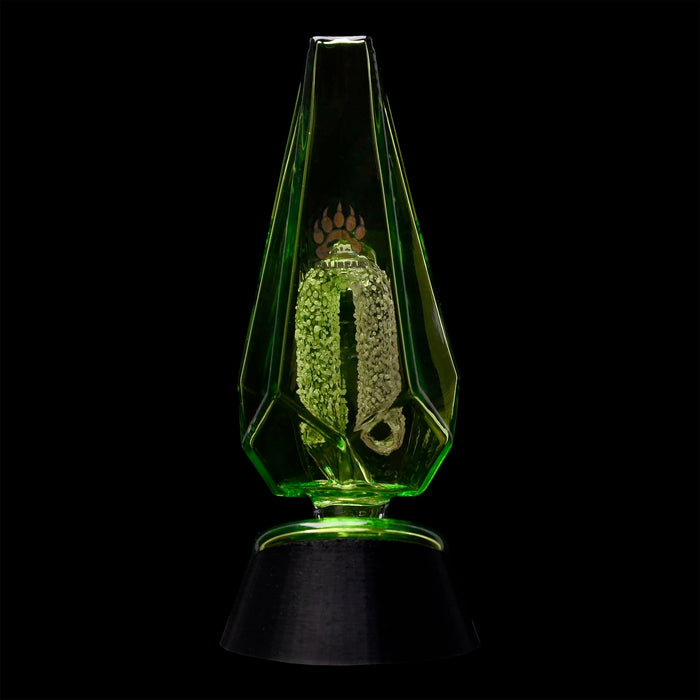 CaliBear Colored Glass Crystal Arch Puffco Peak Glass Attachment, Lime Green